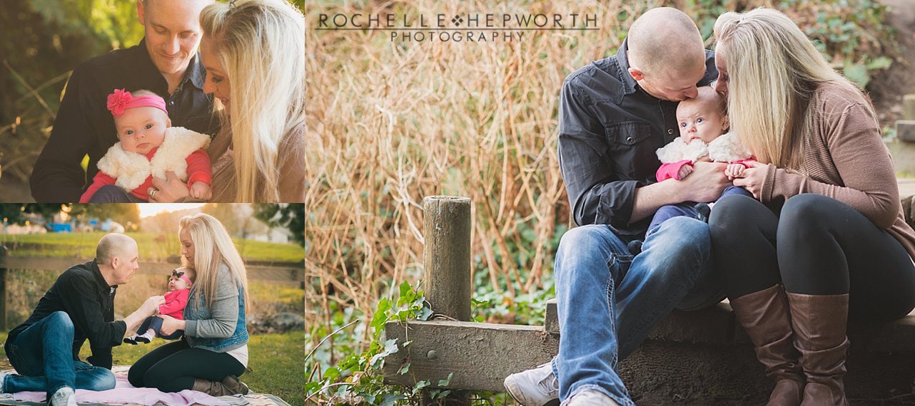 Parents and baby photoshoot Port Moody