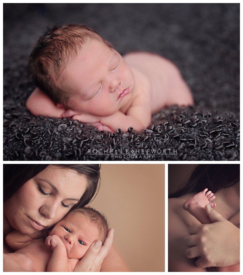 Mom and newborn photography